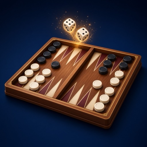 Backgammon board art
