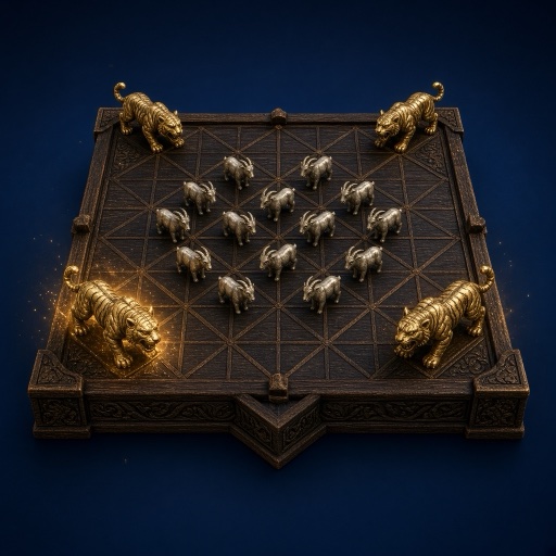 Bagh-Chal board art