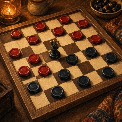 Checkers board art