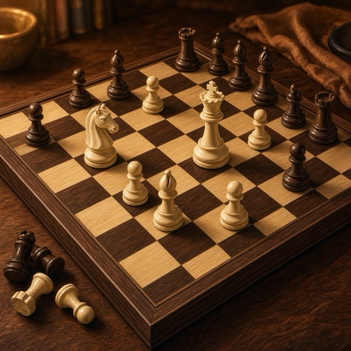 Chess board art