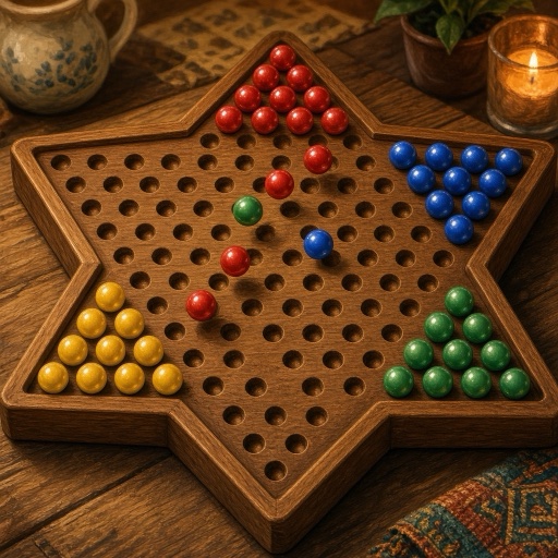 Chinese Checkers board art