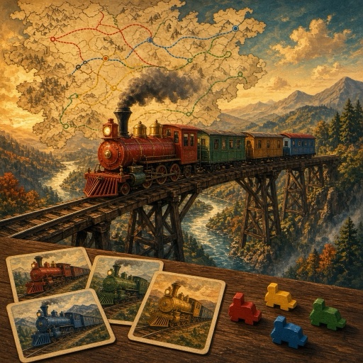 Iron Rails board art