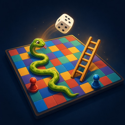 Snakes & Ladders board art